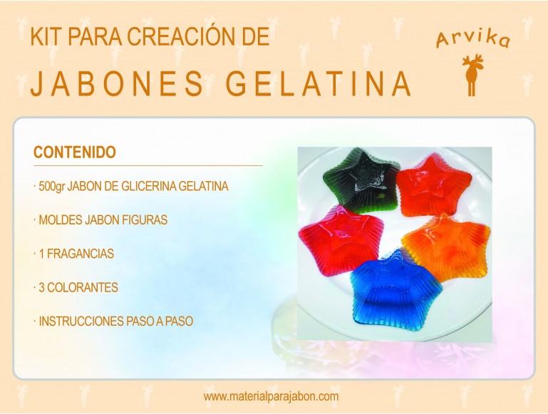 kit jabón de gelatina